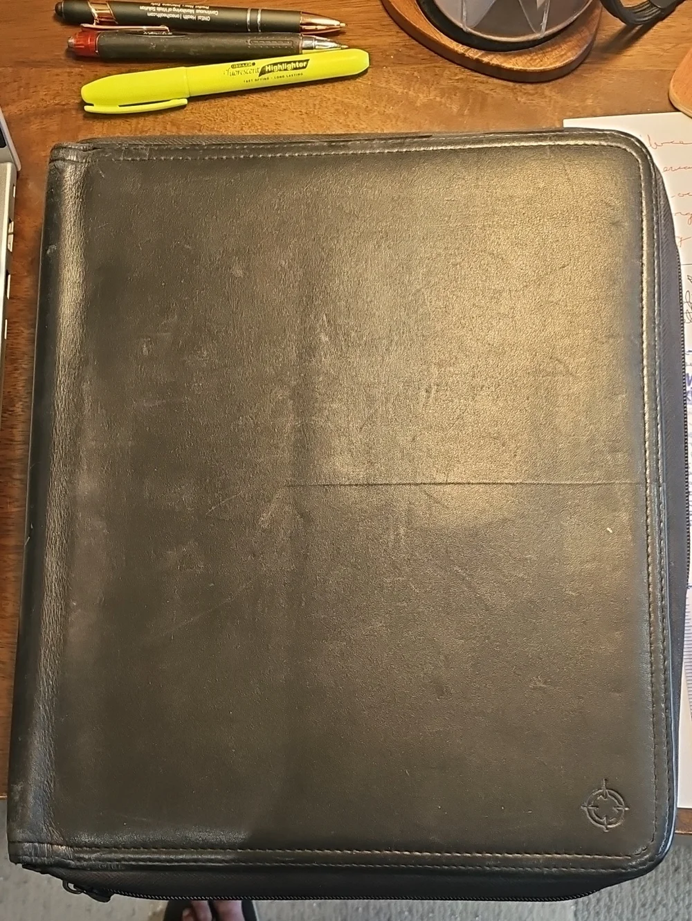 Zippered Black Tablet Folio Case - Unbranded